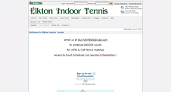 Desktop Screenshot of elktonindoortennis.com